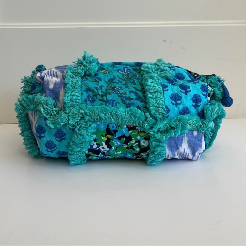 NWOT Anthropologie Corrine Frayed Makeup Bag